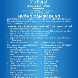 MẶT NẠ KHOÁNG ĐA VI LƯỢNG (BENTONITE) 100% KHOÁNG CHẤT THIÊN NHIÊN,  KHÔNG  PHA HƯƠNG LIỆU.